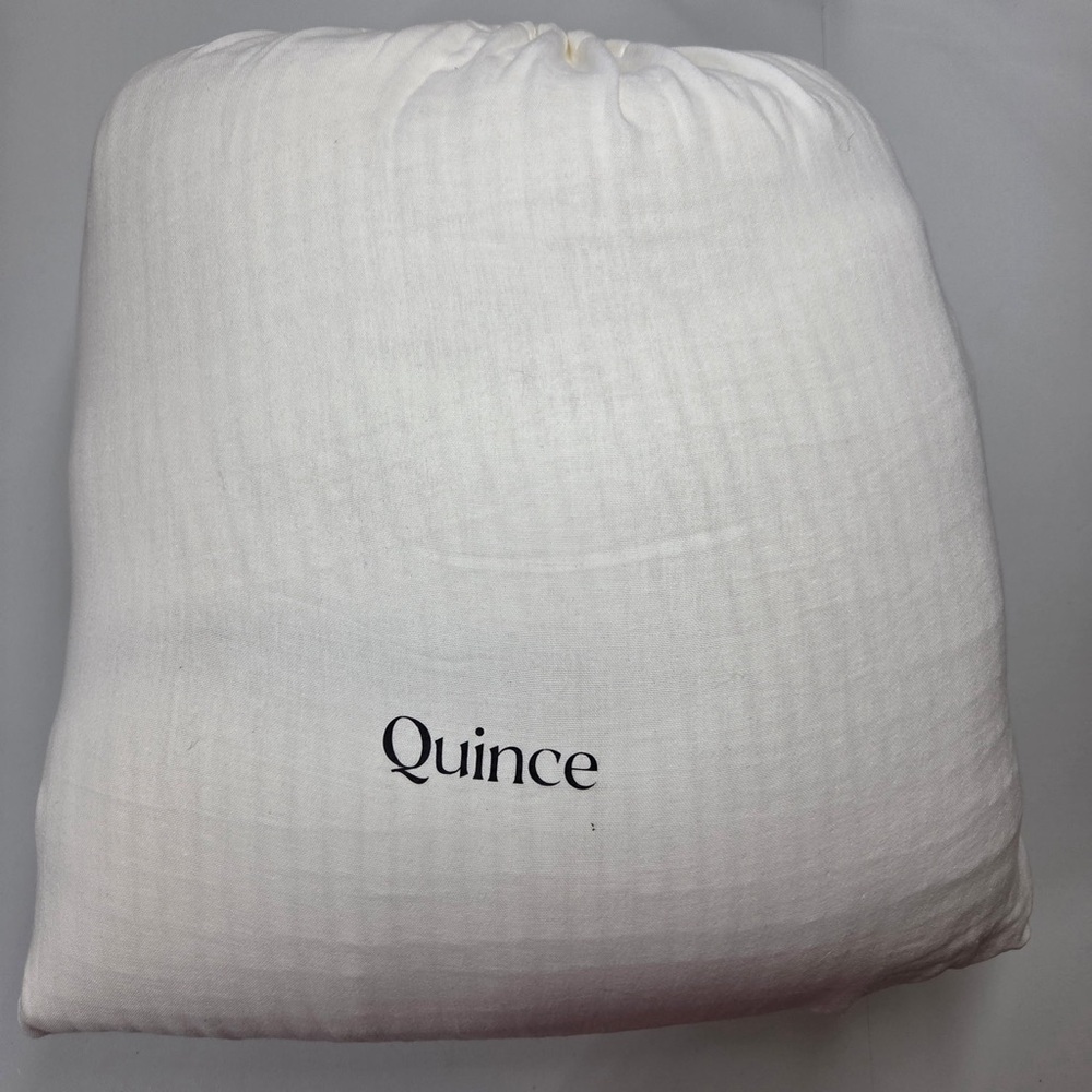 NWOT QUINCE Organic Ribbed Cotton Coverlet Set King/Cal King Ivory 4182 - Picture 8 of 11